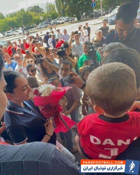 استقبال با شکوه از کیمیا علیزاده در بلغارستان +عکس