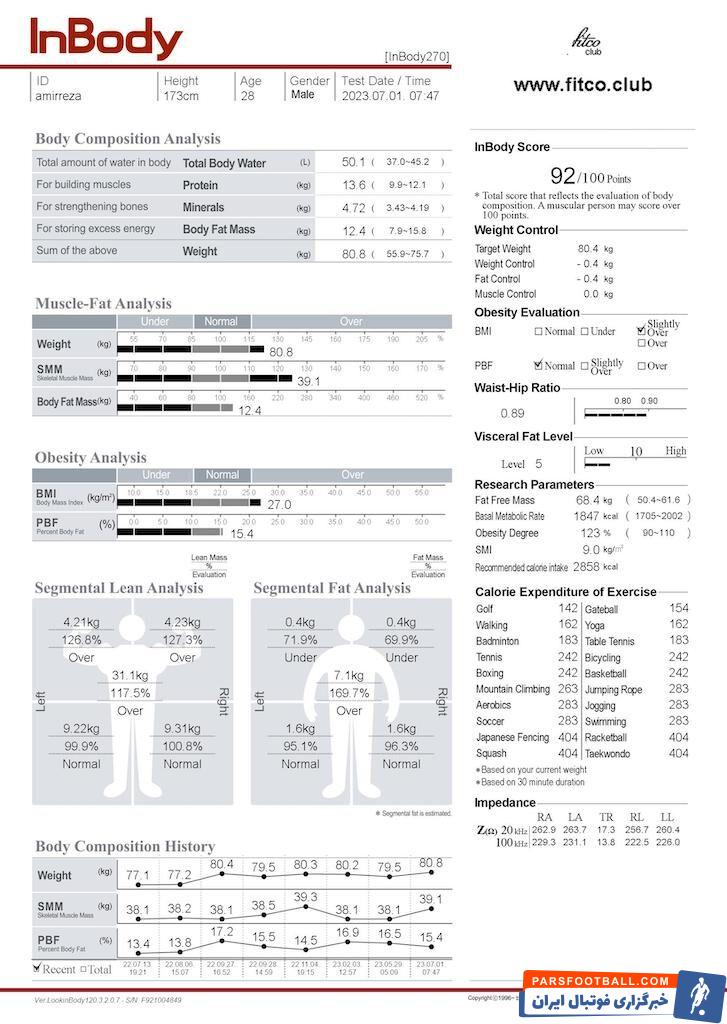 نمونه برگه آنالیز اینبادی