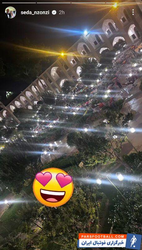 عکس| رضایت همسر استیون انزونزی از حضور در اصفهان