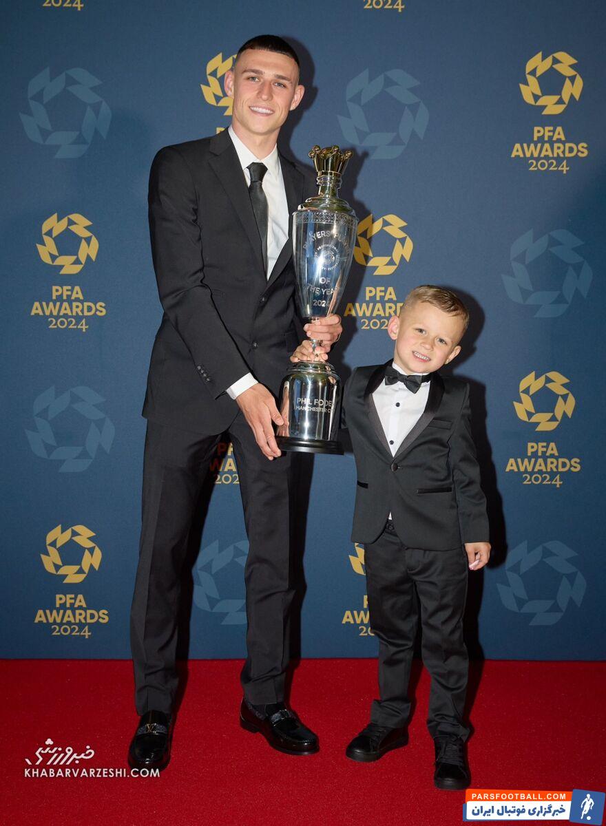 همه برندگان جوایز اتحادیه فوتبالیست‌های حرفه‌ای/ ستاره ۲۳ ساله بهترین بازیکن فصل شد +عکس