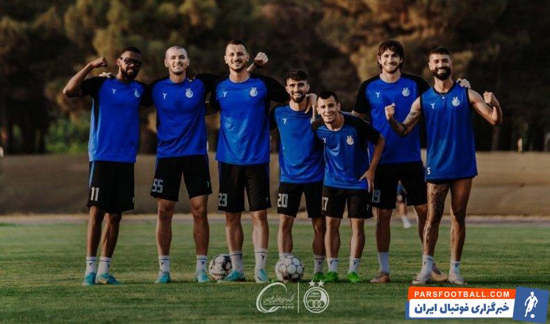 زلیکیچ ؛ آلمدین زلیکیچ با ژست پیروزی در تمرین استقلال 