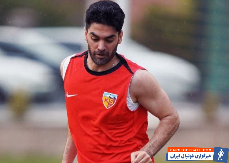 کریمی ؛ حضور علی کریمی در تمرینات تیم کایسری اسپور