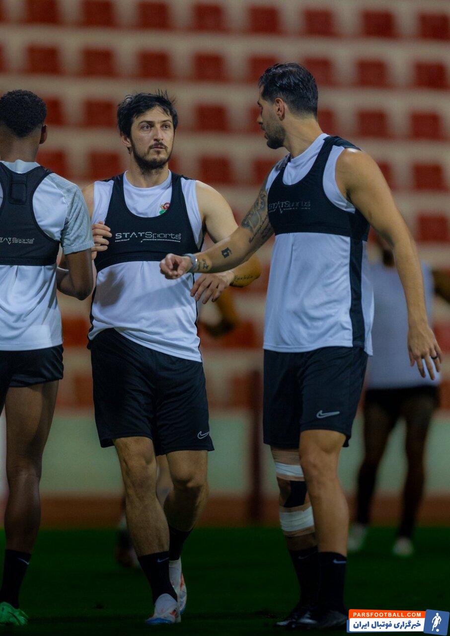 سعید عزت اللهی در تمرینات شباب الاهلی حضور پیدا کرد