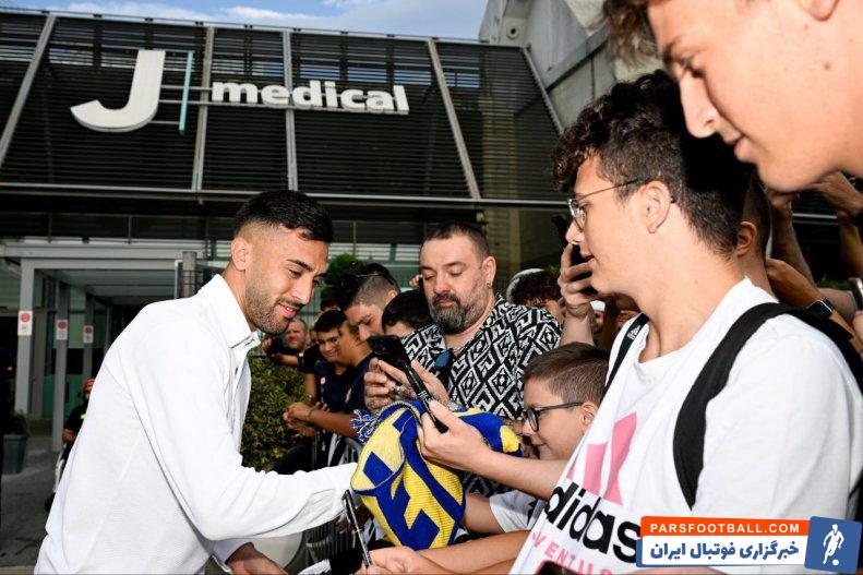 گونزالس ؛ نیکو گونزالس، بازیکن فیورنتینا، در تست‌های پزشکی یوونتوس