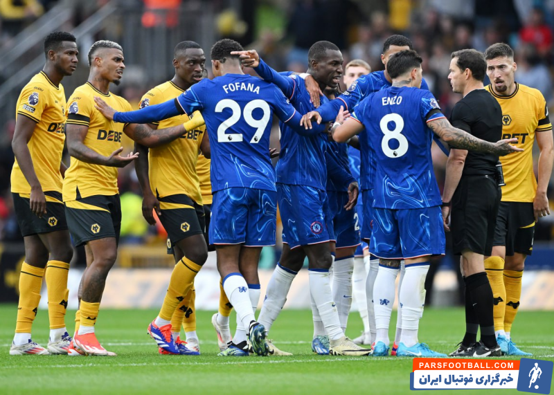 چلسی ؛ درگیری ماتئوس کُنیا، مهاجم برزیلی وولوز با نیکلاس جکسون