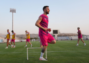 عبدی ؛ مهدی عبدی با لبخند در تمرین تیم تراکتور