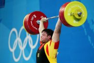 اشتاینر ؛ لحظه قطعی شدن طلای المپیک اشتاینر وزنهبردار آلمانی در المپیک 2008 پکن