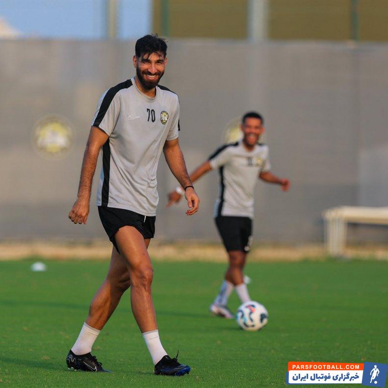 مغانلو ؛ شهریار مغانلو لبخند بر لب در تمرینات کلباء