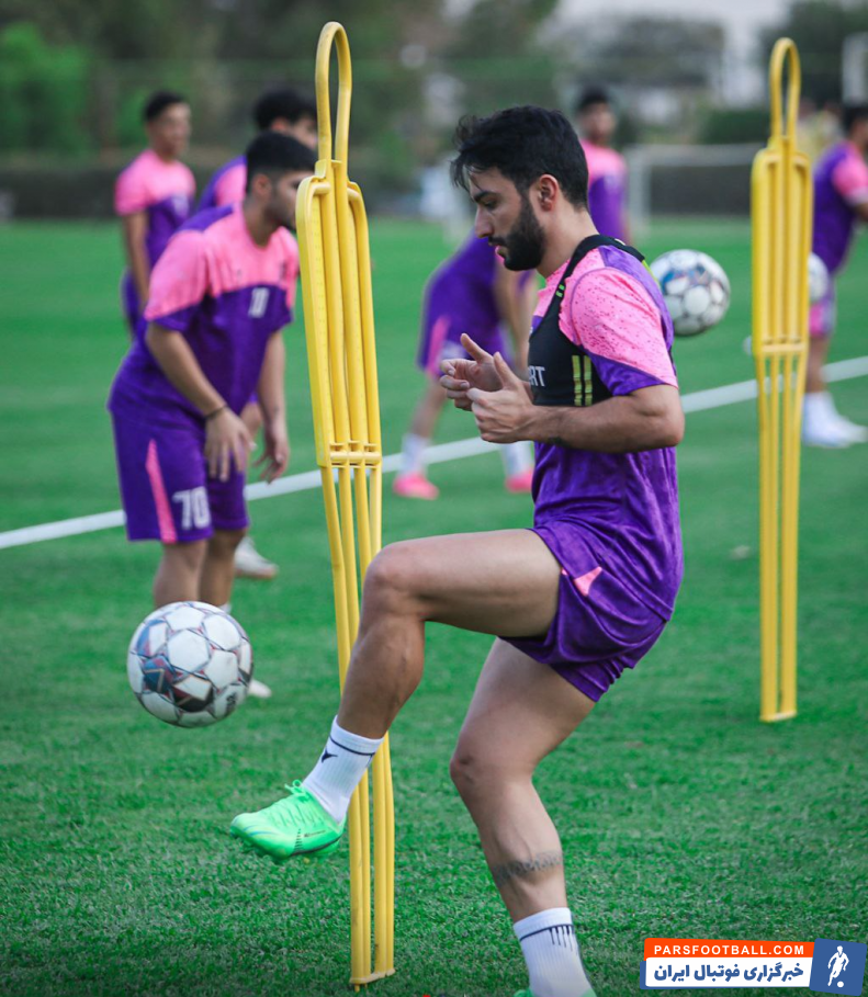 سیامک نعمتی در تمرینات نساجی مازندران حضور پیدا کرد