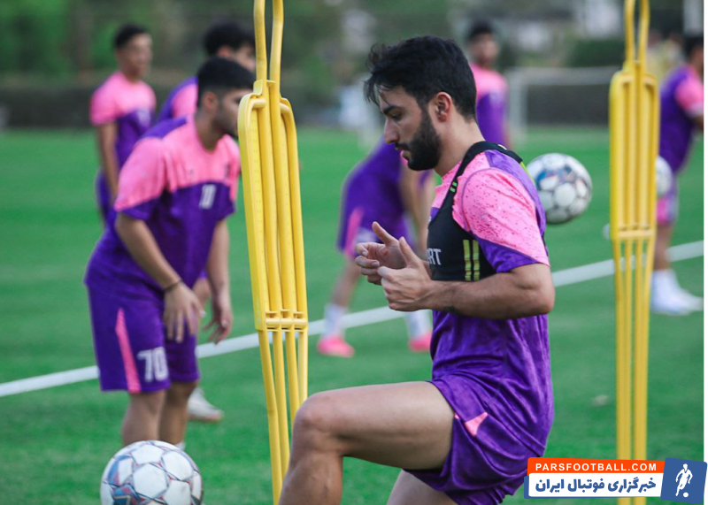 سیامک نعمتی در تمرینات نساجی مازندران حضور پیدا کرد