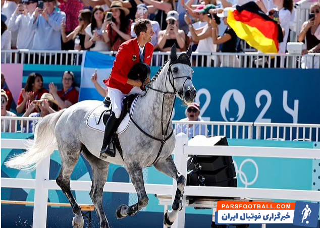 مولر ؛ برنده شدن مدال طلا از سوی اسب توماس مولر در رشته اسب سواری پرش