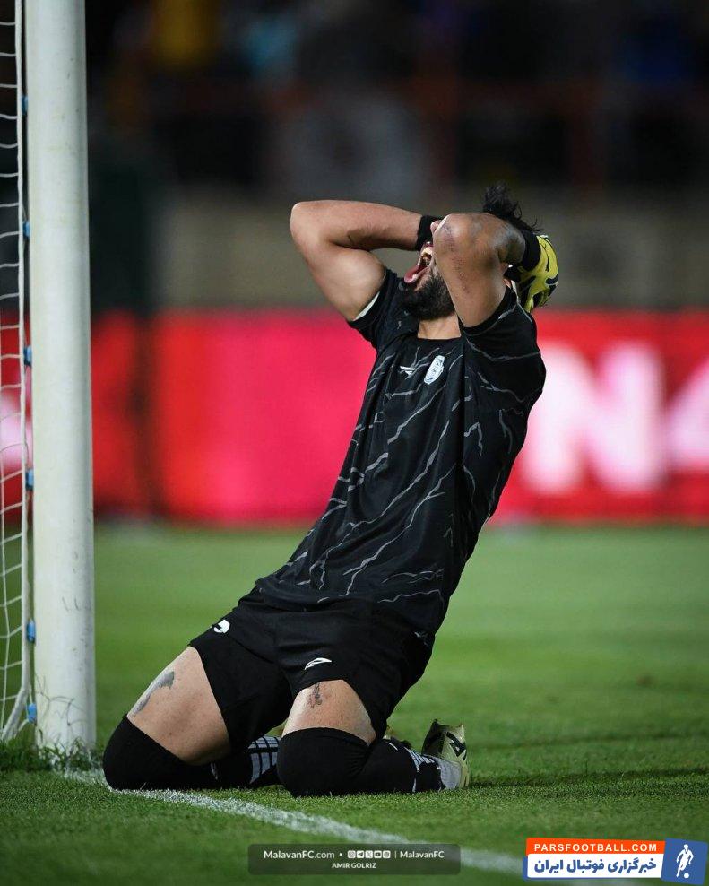 ملوان ؛ حسرت فرعباسی پس از بدشانسی در مهار پنالتی نخست رامین رضاییان