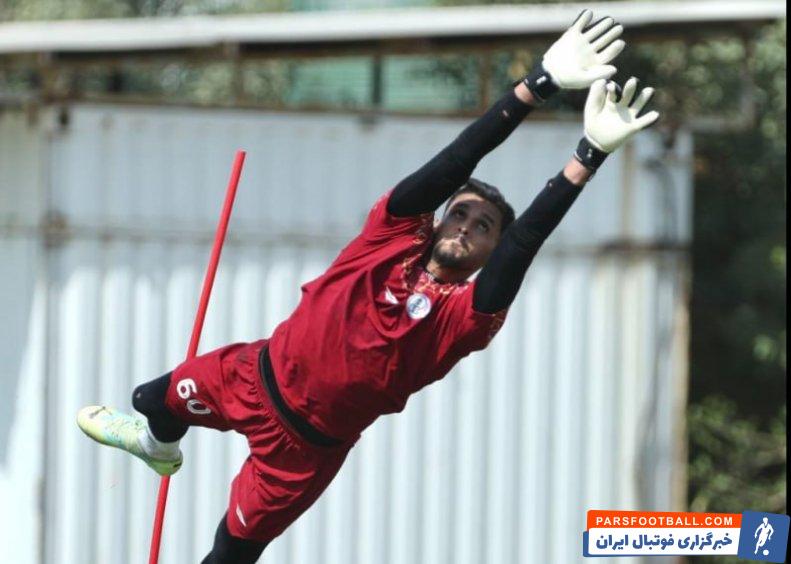 گوهری ؛ احمد گوهری گلر استقلال خوزستان اماده دیدار برابر آلومینیوم اراک