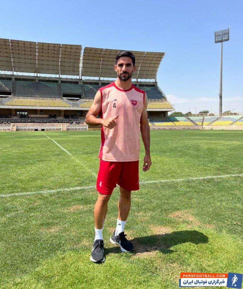 محمدی ؛ حضور میلاد محمدی در ورزشگاه کاظمی برای تمرین