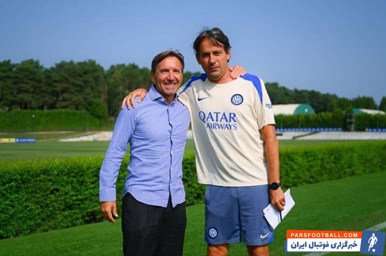 طارمی ؛ آنتونیو مانیکونه، مربی تیم ملی فوتبال ایران در تمرین اینتر