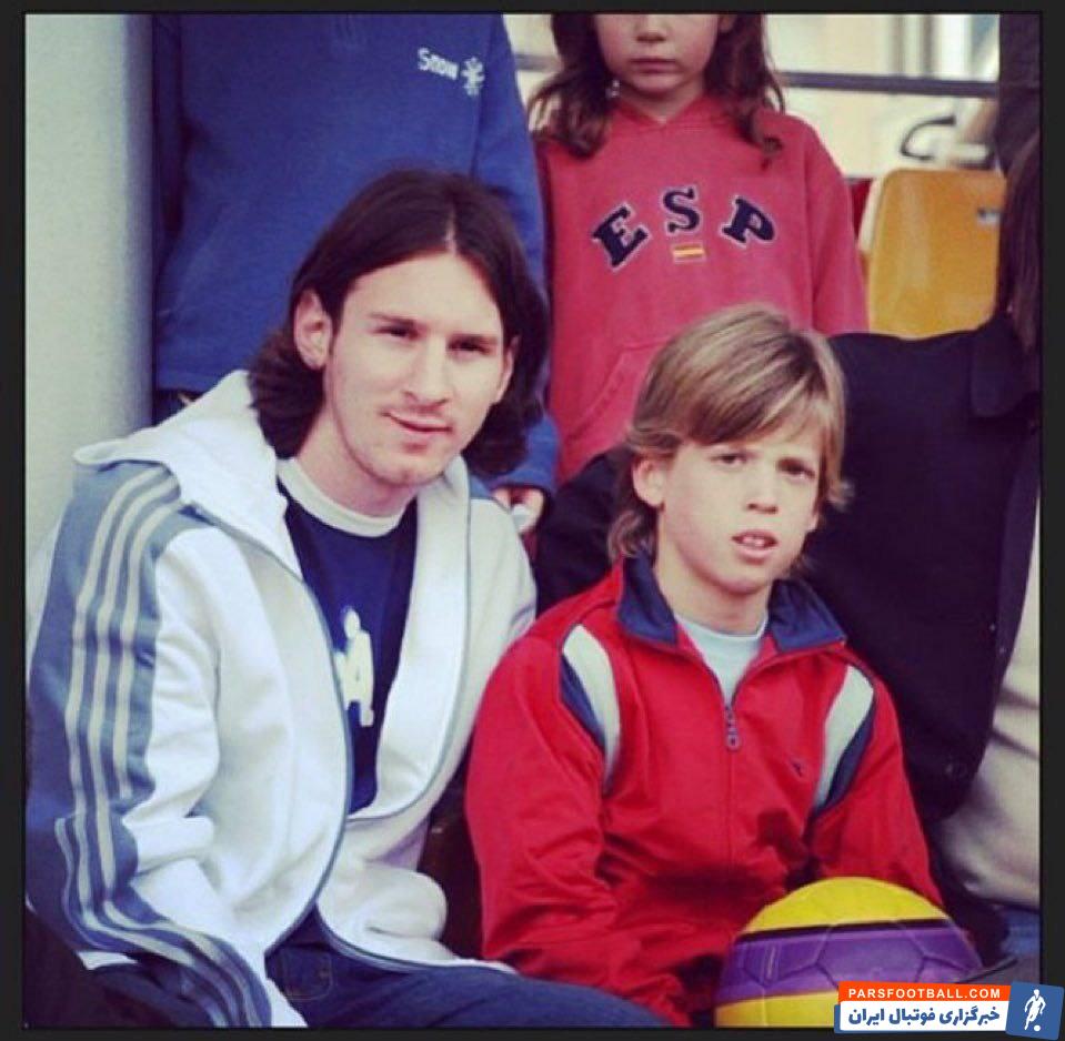 اولمو ؛ دنی اولمو در کنار لیونل مسی در آکادمی لاماسیا