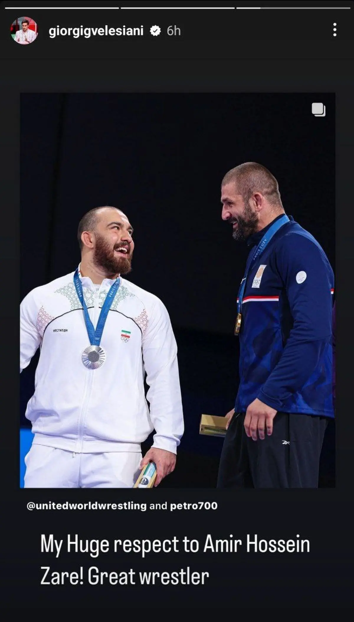 گئورگی گولسیانی پیام جدیدی در صفحه خود منتشر کرد