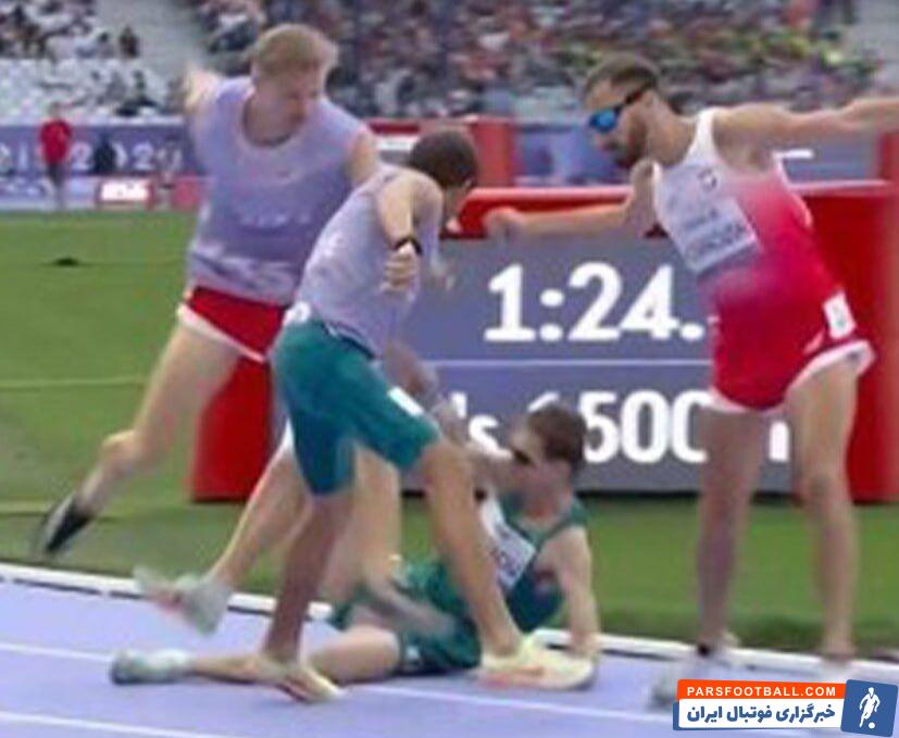 عکس| حادثه مشکوک برای دونده روس در پارالمپیک ۲۰۲۴