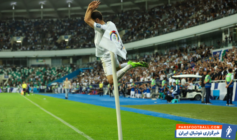 ازبکستان ؛ خوشحالی گل رونالدویی جلال الدین ماشاریپوف