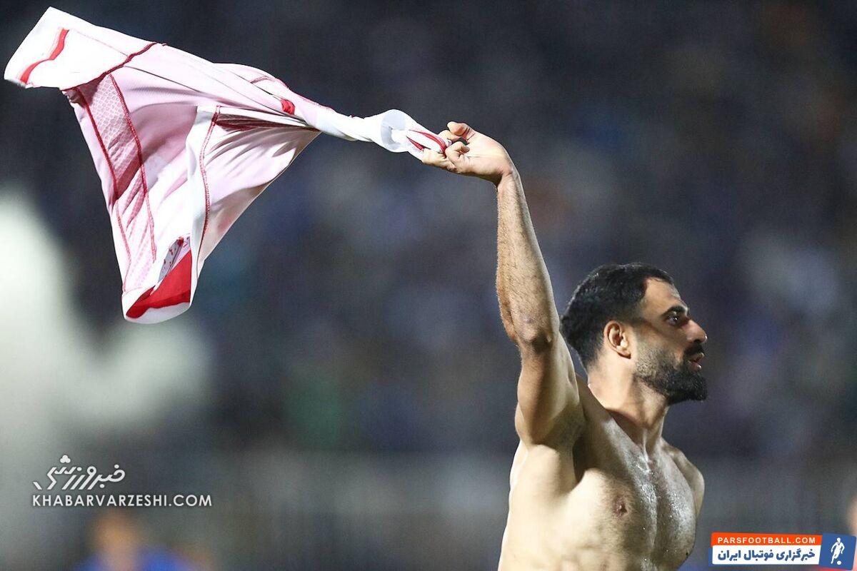 عکس| وضعیت دیدنی گلزن پرسپولیس در دربی