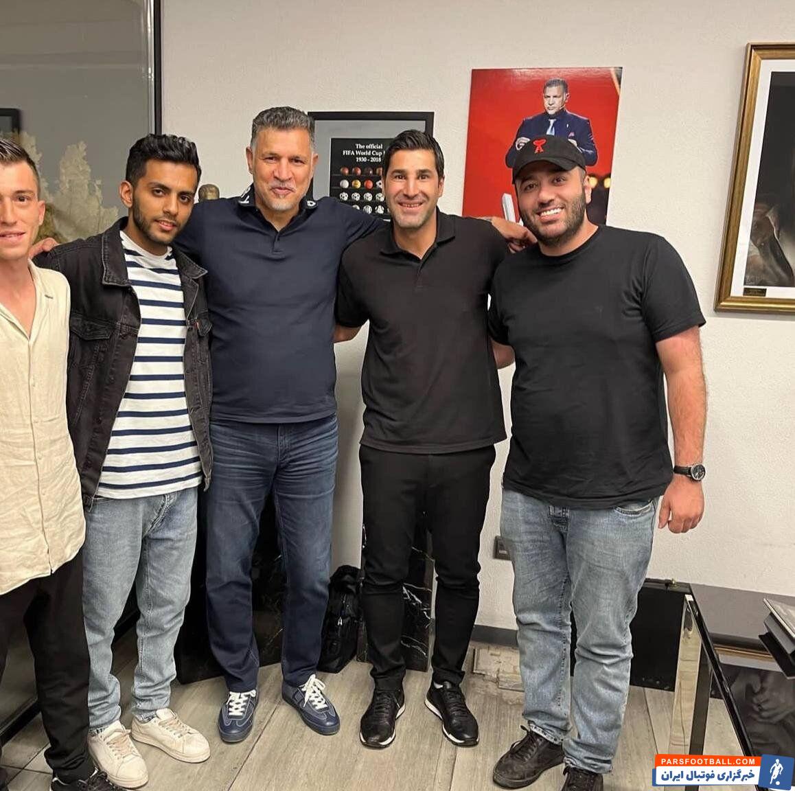 عکس| دیدار علی دایی با کمدین جنجالی