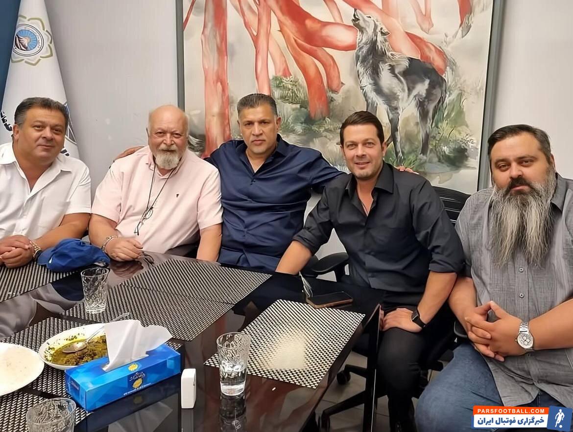 علی دایی با پژمان بازغی بازیگر سینما دیدار کرد