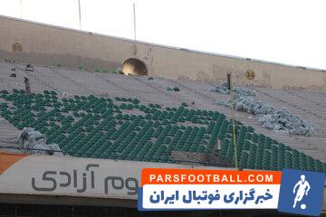 احمد دنیامالی وزیر ورزش و جوانان از روند بازسازی ورزشگاه آزادی بازدید کرد