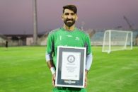 علیرضا بیرانوند دومین رکورد گینس خود را به ثبت رساند و گواهینامه آن را دریافت کرد