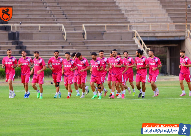 مس رفسنجان ؛ تصویر باقری،فرشید اسماعیلی و جلال علی‌محمدی در تمرین مس رفسنجان