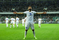 ازبکستان ؛ خوشحالی گل رونالدویی جلال الدین ماشاریپوف