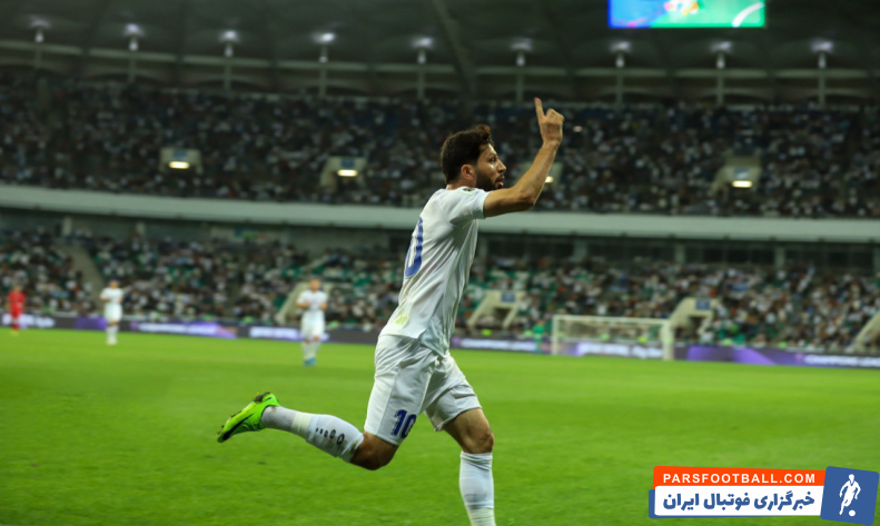 ازبکستان ؛ خوشحالی گل رونالدویی جلال الدین ماشاریپوف