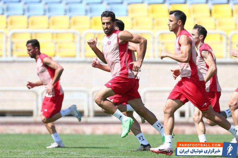 امیری ؛ وحید امیری با انگیزه بالا در تمرین پرسپولیس