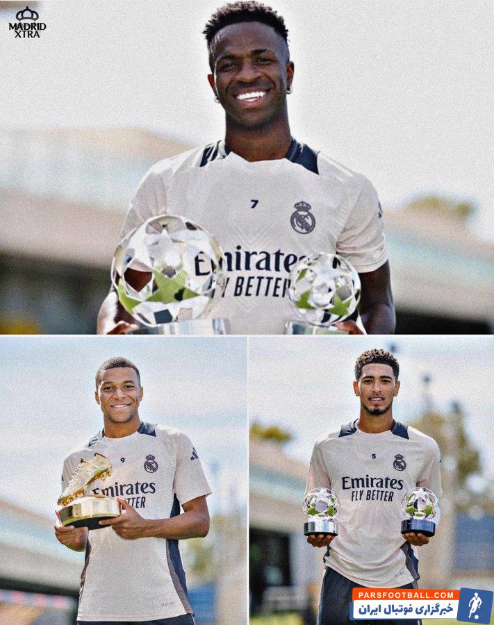 رئال مادرید ؛ جایزه های وینیسیوس جونیور، جود بلینگام و کیلیان امباپه به دستشان رسید