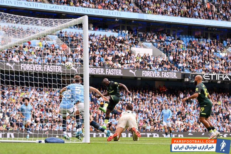 منچسترسیتی ؛ گل دقیقه اول برنتفورد به منچسترسیتی در ورزشگاه الاتحاد