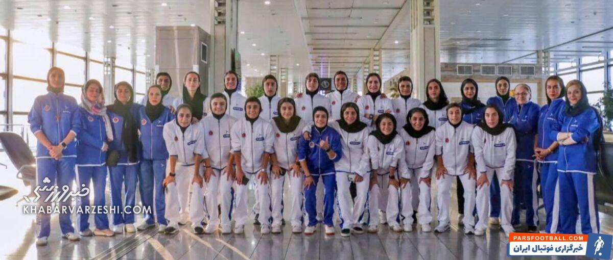 پرواز دختران فوتبالیست ایران به سمت تایلند +عکس