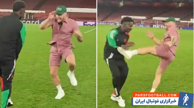 شوخی مبارز مشهور با ستاره فوتبال جنجال‌آفرین شد/ خشم باشگاه از حرکات عجیب؛ دیگر نمی‌گذاریم تکرار شود! +عکس