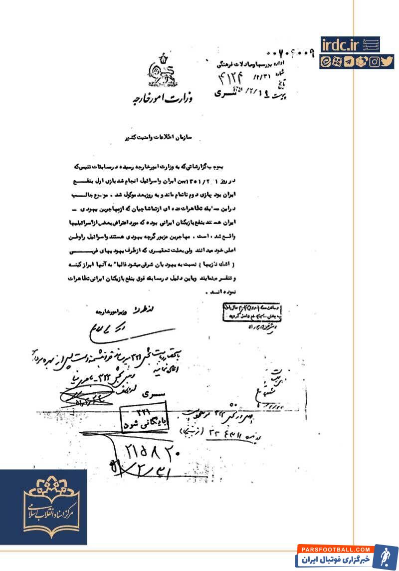 اسناد حمایت اسراییلی‌ها از ورزشکاران ایرانی