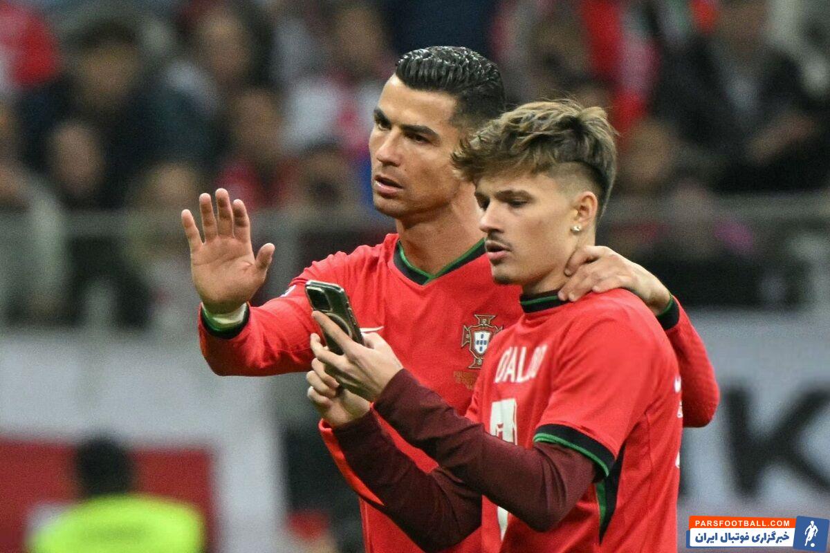 وقتی رونالدو از جیمی جامپ محافظت می‌کند! +تصاویر