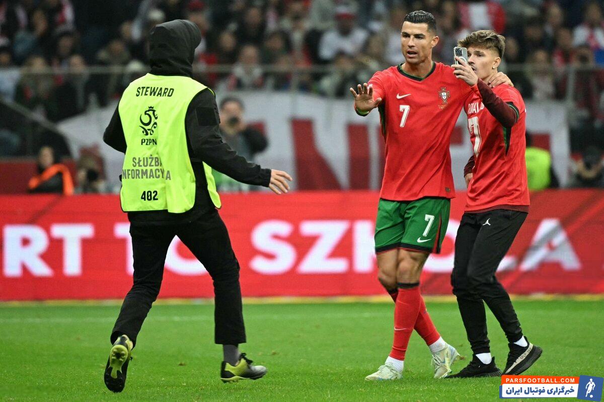 وقتی رونالدو از جیمی جامپ محافظت می‌کند! +تصاویر