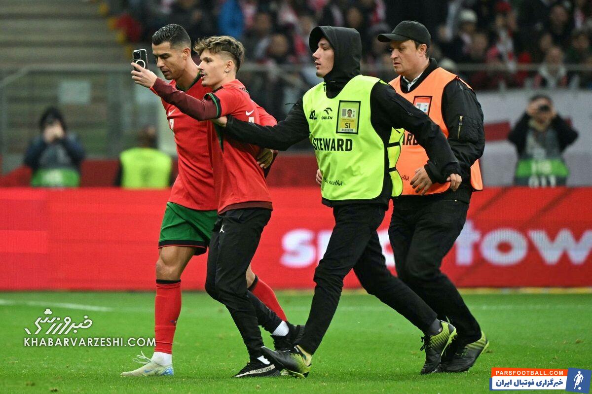 وقتی رونالدو از جیمی جامپ محافظت می‌کند! +تصاویر