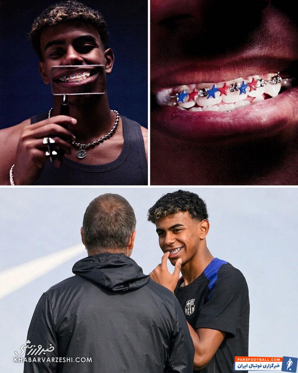 دندان‌های اعجوبه بارسلونا برای ال‌کلاسیکو ستاره شدند! +عکس