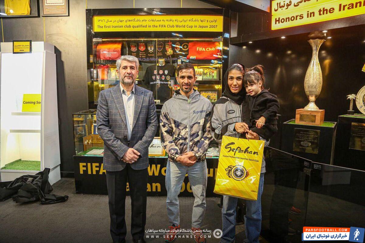 تصاویر| رونمایی از ویترین منصور ابراهیم‌زاده، رسول جزینی، بابک پروینی و الهام فرهمند در موزه سپاهان