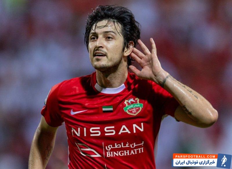 شباب الاهلی ؛ تصویر سردار آزمون در کنار اولاریو کوزمین سرمربی الشارجه