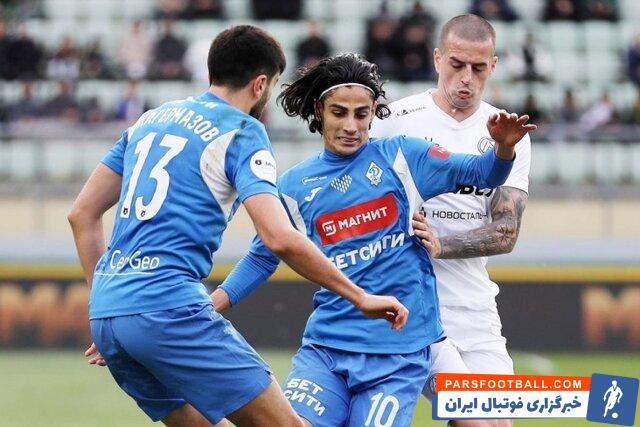 دینامو ماخاچ قلعه در حضور ستاره ایرانی مقابل حریفش به تساوی رسید