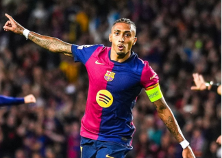 بارسلونا ؛ رافینیا، ستاره بارسلونا : خوشحالم که برابر بایرن مونیخ هت‌تریک کردم