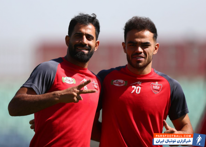 پرسپولیس ؛ تصاویری از رفاقت صمیمی حسین کنعانیزادگان با بازیکنان خارجی پرسپولیس