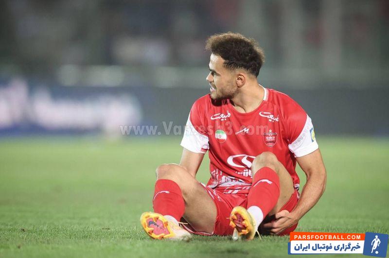 پرسپولیس ؛ مصدومیت اوستون اورونوف در حین گرم کردن پیش از دیدار با چادرملو