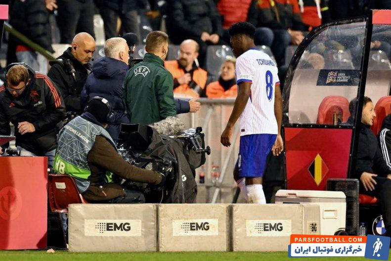 فرانسه ؛ اخراج شوامنی به عنوان کاپیتان فرانسه در دیدار برابر بلژیک