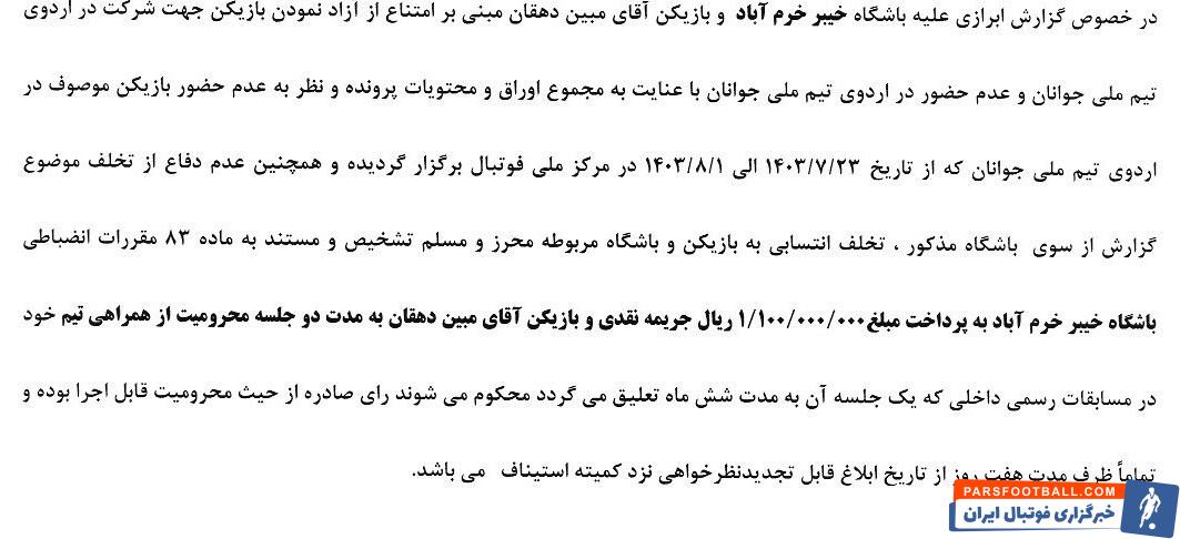 تیم فوتبال خیبر خرم‌آباد , 