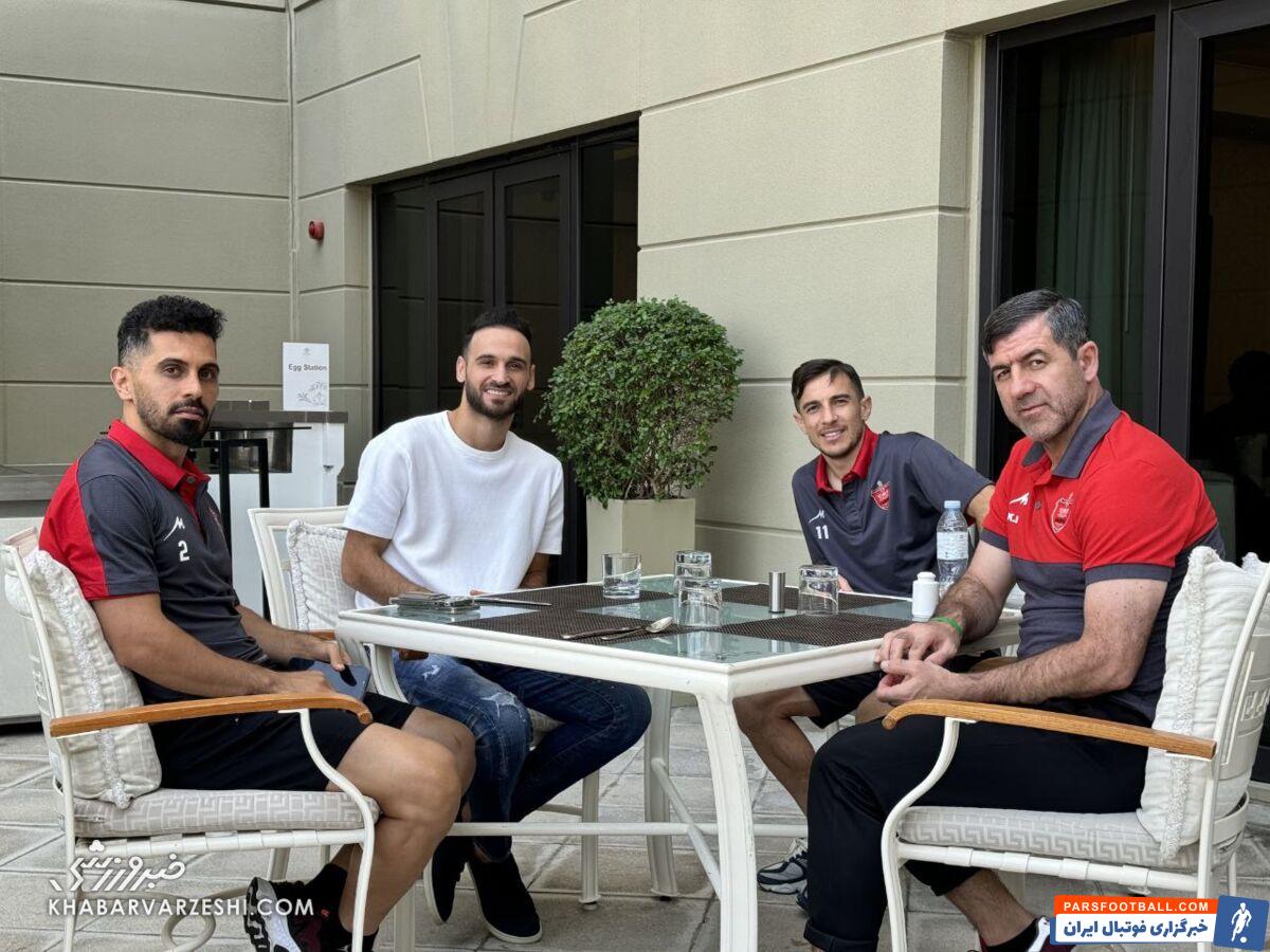 حضور ستاره مغضوب قلعه نویی در محل اقامت پرسپولیسیها +عکس